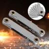 Marhynchus 2pcs Imperial Thread Gauge 55°+Metric60° Stainless Steel Screw Step