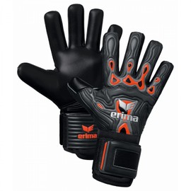 Erima Unisex Youth FleX-Ray Hardground Goalkeeper Gloves, Fiery Coral/Black, 4