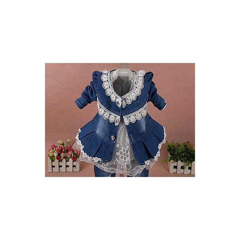 Conjunto de ropa para bebés y niñas, 3 piezas, ropa