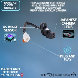 Backup Camera Replaces for 16-16 Honda HR-V 39530-T7A-003
