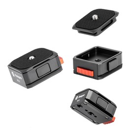 Quick Release Plate with 1/4" Screw - Fot☘ Universal Camera Base DSLR Camera Tripod Monopod RZ-2 Black + Orange