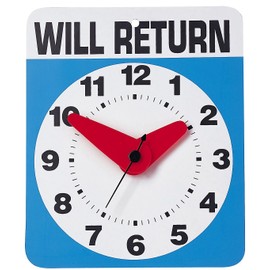 Kikkerland - Reloj de Pared, diseño con Texto Will Return