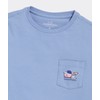 vineyard vines Boys' Baseball Player Whale Short-Sleeve Pocket Tee, Coastline