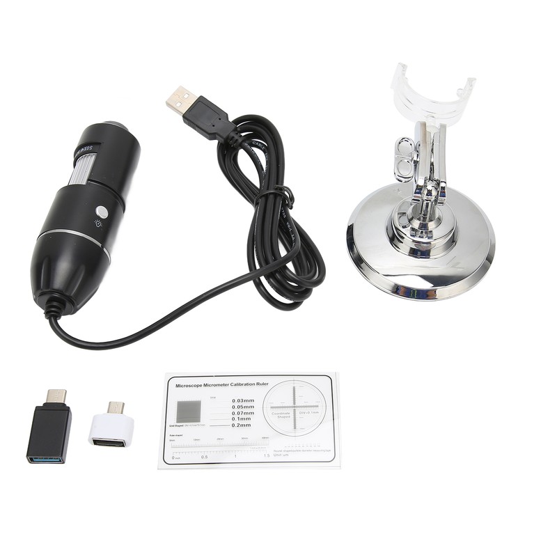 3 in 1 USB Digital Microscope 50X‑1600X Portable Handheld 8