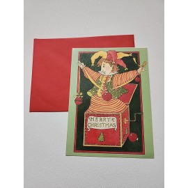 Burgoyne Inc. Merry Christmas Holiday Greeting Jack In A Box