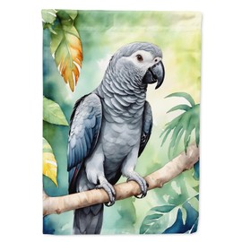 Caroline's Treasures African Grey Parrot Garden Flag Mailbox Flag Decorative Yard Flag Banner Outside Patio Artwork Yard Flower Beds, Garden Size, Multicolor