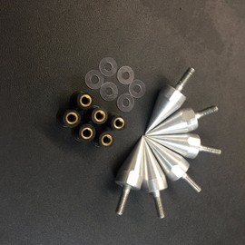 Universal Silver Motorcycle Spike Bolts With Mounting Parts for Windscreen Fairings License Plate