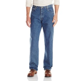 Bulwark Men's Flame-Resistant Relaxed-Fit Stone-Washed Jean, Stone-wash, 38W x 34L