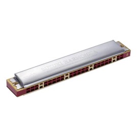 Suzuki Study-24 24 Holes Harmonica Tremolo Key of C with Cleaning Cloth Box Musical Instrument for Beginner Student