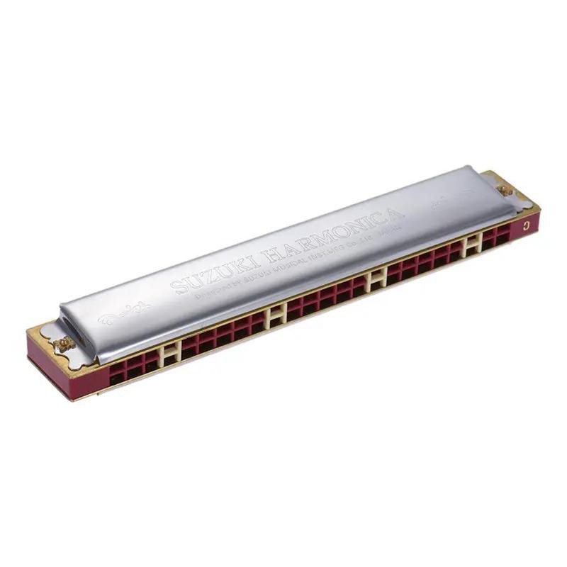 Suzuki Study-24 24 Holes Harmonica Tremolo Key of C with