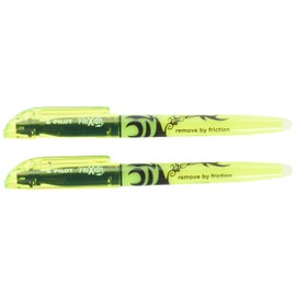 Pilot Frixion Light Erasable Highlighter - Yellow, Pack of 2