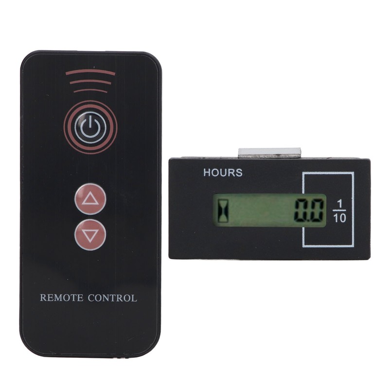 Excavator Timer Hour Meter Remote Control LCD Digital Display 12V‑36V