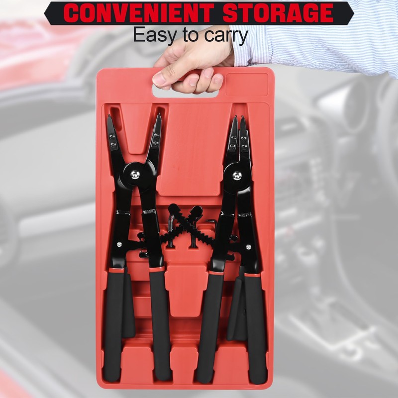 Inchoco Snap Ring Pliers Set Heavy Duty - 2 PCS