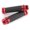 Motorcycle 7/8" CNC Hand Grips Aluminum Rubber Gel Handlebar for