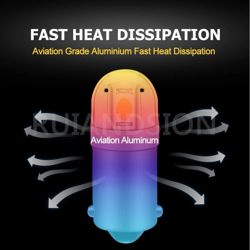 Ruiandsion Ba9s Led Bulb Ba9 1895 1891 53 57 Warm