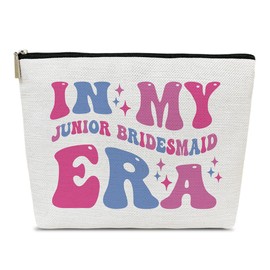 Ythuil Junior Bridesmaid Makeup Bags, Bridesmaid Cosmetic Bag for Purse, Bridal Gifts for Women, Besties, Best Friend, Wedding Makeup Bags