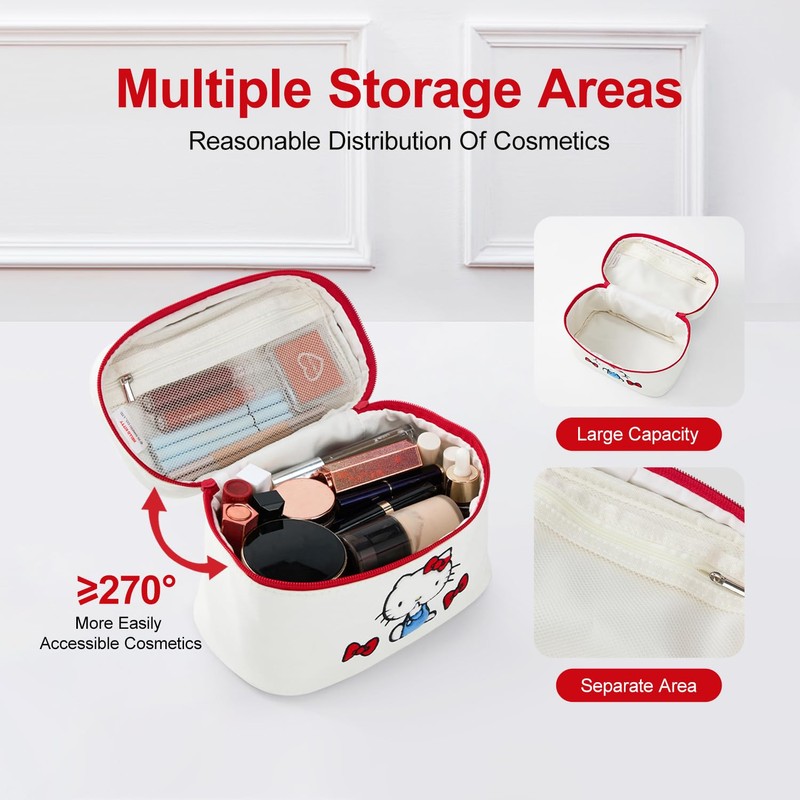 Vimanllie Large Travel Makeup Bag Waterproof Cosmetic Bags,Portable Toiletry Organizer