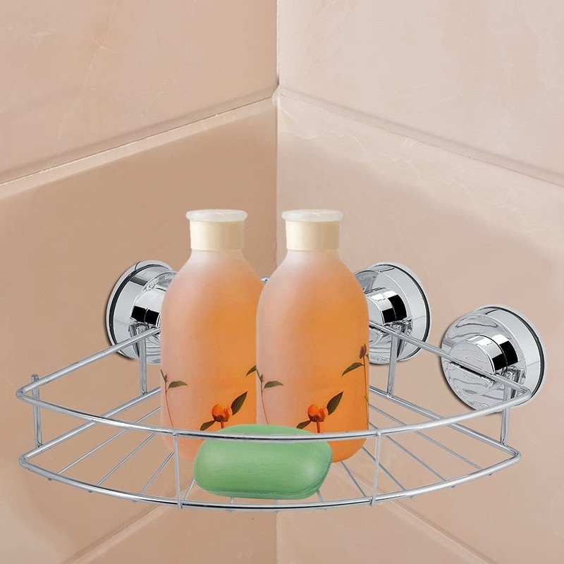 Beufee Corner Shower Caddy, 30 x 21 x 5cm Stainless
