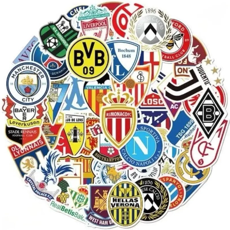 Futbol Soccer 50 Calcomanias Stickers Vinil Pvc Vs Agua