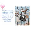 Heart Shape Code Lock Compact Mini Size with 3 Digit