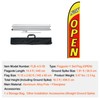 Happybuy Open Flag with Pole Kit, Advertising Feather Flag for
