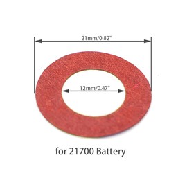 JichuET 320PCS 21700 Lithium Battery Insulator Ring Self Adhesive Hollow Paper Pad Electrical Insulating Adhesive Paper Red
