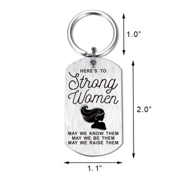 Strong Woman Gifts, Women Empowerment Feminist Keychain Birthday Gifts for Boss Lady Female