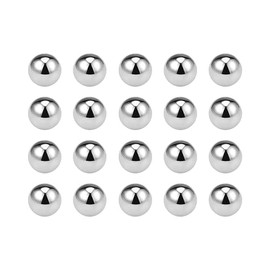 sourcing map 50 Pieces Ball Bearing Balls Steel Balls Chrome Steel (GCr15) G10 Bearing Balls Set Precision Balls 4 mm