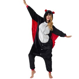 Katara 1744 Bat Costume Suit Onesie / Jumpsuit Onesie Bodysuit for Adults, Women, Men, Pyjamas, Unisex – Many Different Animals