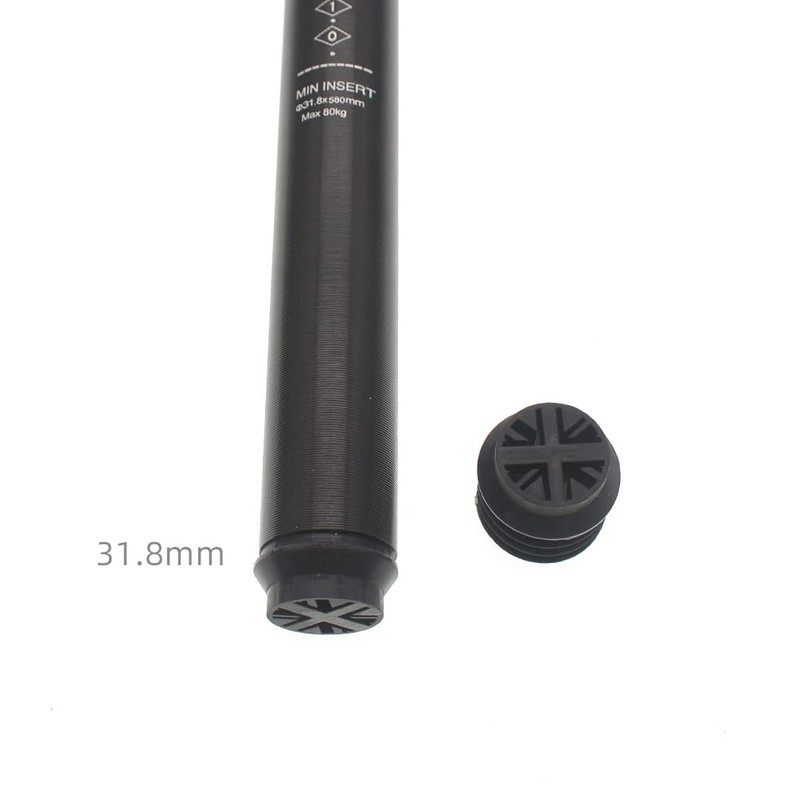 TWTOPSE Folding Bicycle Seatpost End Pad Protector for Brompton, Rubber