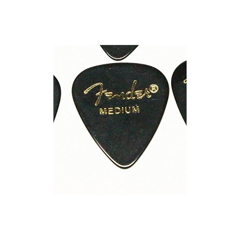 Fender Picks x 10 Teardrop MEDIUM-BLK