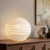 RONDURE 8.7" Modern Ceramic Table Lamp, Modern Bedside Lamps for