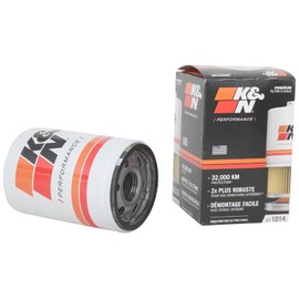 K&N Filtro de aceite de alta calidad: protege tu motor: compatible con modelos de vehículos JAGUAR/LAND ROVER/LINCOLN/FORD (ver descripción del producto para la lista completa de vehículos compatibles), HP-1014