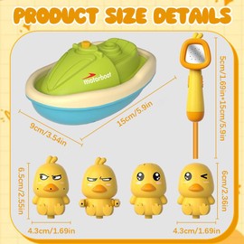 BIZOI Duck Electric Baby Bath Toy, Baby with Shower Head Bath Toy, Children's Water Shower Bath Toy for Boys, Girls, Birthday, Children's Day, Thanksgiving Gift