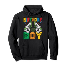 Funny Laser Tag Birthday Boy Gear For Lasertag Tournament Pullover Hoodie