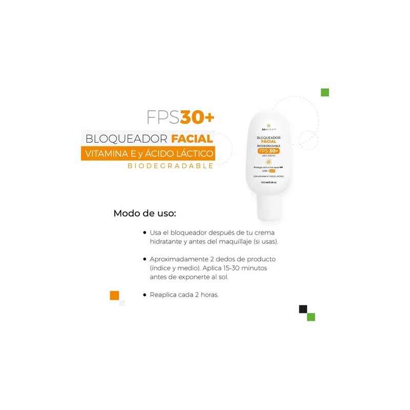 Protector Solar Facial Beohemp Fps 30 Crema 100 Ml