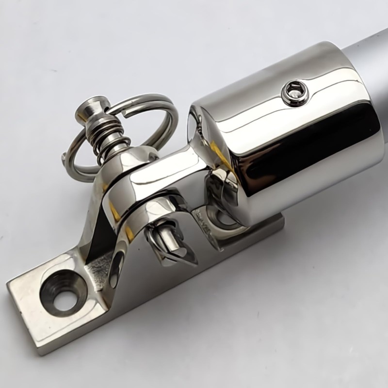 Baieasy Bimini Top Hardware, 2 Pair Deck Hinge with Quick