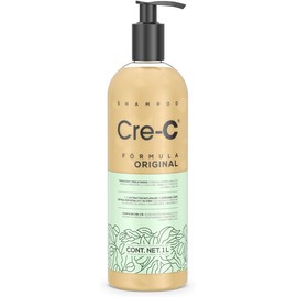 Cre-C Shampoo Fórmula Original 1L Anticaída de Cabello con Ingredientes Naturales, Fortalece el cabello, Estimulación de crecimiento de Uso Diario