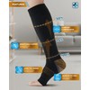 Doctor's Select 3 Pairs Copper Toeless Compression Socks for Men