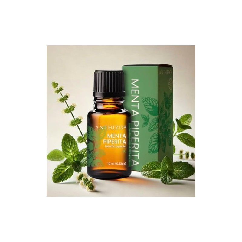 Aceite Esencial de Menta Pimentada 10 ml, 100% Puro