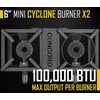 CONCORD THE BLOCK BURNER MAX Double Propane Outdoor Burner