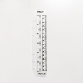 A6 A5 6 Holes Binder File Folder Organizer Slide-In Plastic Bookmark Dividers Ruler (Clear1, A6)