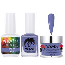 WAVEGEL Soak-Off Gel, Nail Lacquer & Acrylic/Dip Powder Matching Set - Simplicity Collection - #W73 Over You