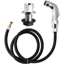 Kitchen Sink Side Sprayer for Moen Universal Kitchen Sprayer Replacement, Side Sprayer Replacement, Sink Sprayer Head with Hose and Holder, Kitchen Replacement Side Sprayer (Chrome)
