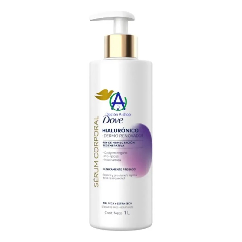 Crema Dove Hialurónico + Dermo Renocador Sérum Corporal