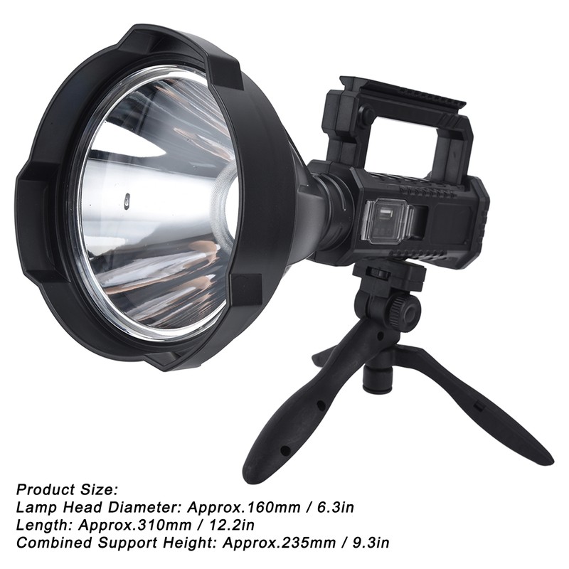 P50 Super Bright LED Searchlight Dual Light Source USB Rechargeable