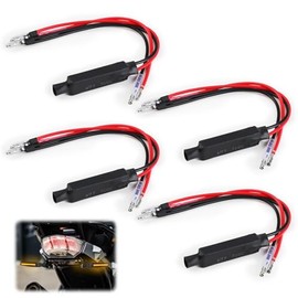 Pack of 4 LED Motorcycle Load Resistors DC 12 V 10 W Motorcycle LED Indicator Resistors Adapter Indicator Fix LED for Motorcycle