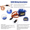 SG90 Servo Motor 4PCS Set, Metal Gear for RC Robots,