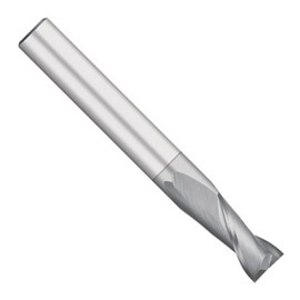 Kodiak Cutting Tools KODIAK165207 USA Made Solid Carbide End Mill, TiCN Coated, 2 Flute, 5/8" Diameter, 5/8" Shank, 2-1/4" Length of Cut, 5" Overall Length