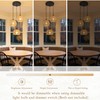 3-Light Mini Hemp Rope Woven Pendant Light Kitchen Island,3 Dome